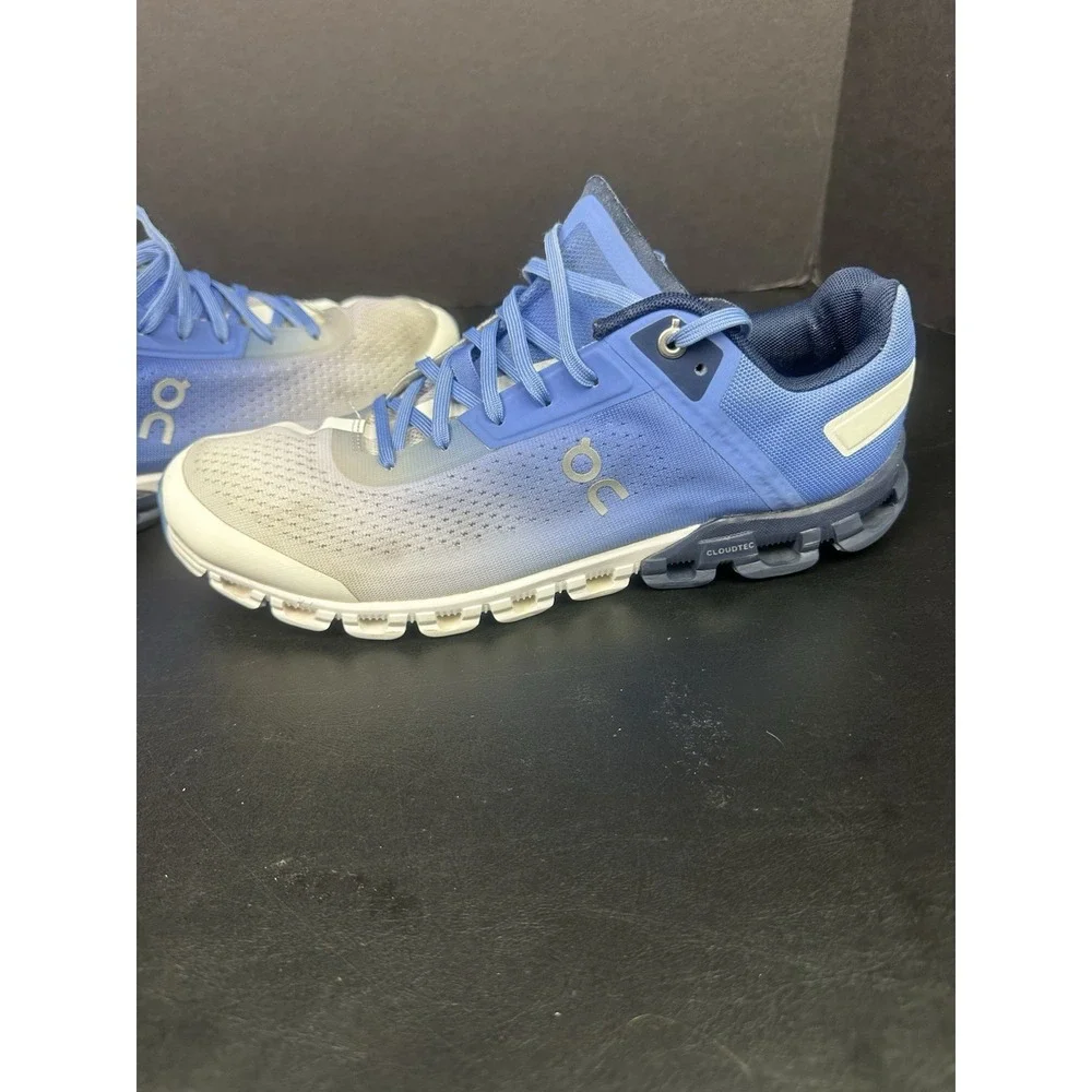 On Cloudflow Marina White Women's Lightweight Mesh Low Top Running Sneaker Sz 10 - Picture 6 of 10